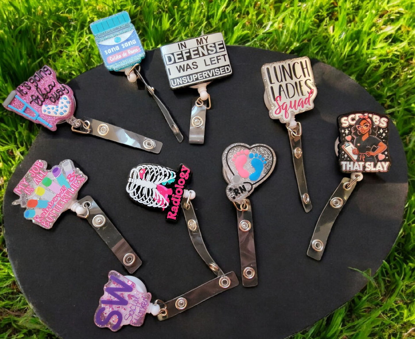 Badge Reels Various Designs