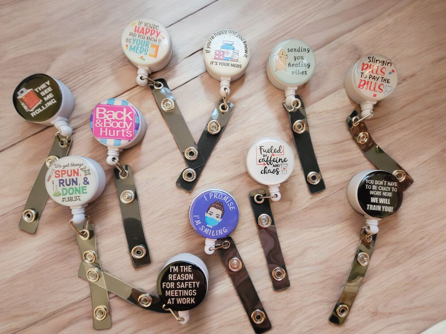 Badge Reels Various Designs