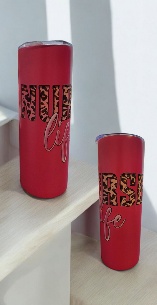 Nurse Life Tumbler Pink