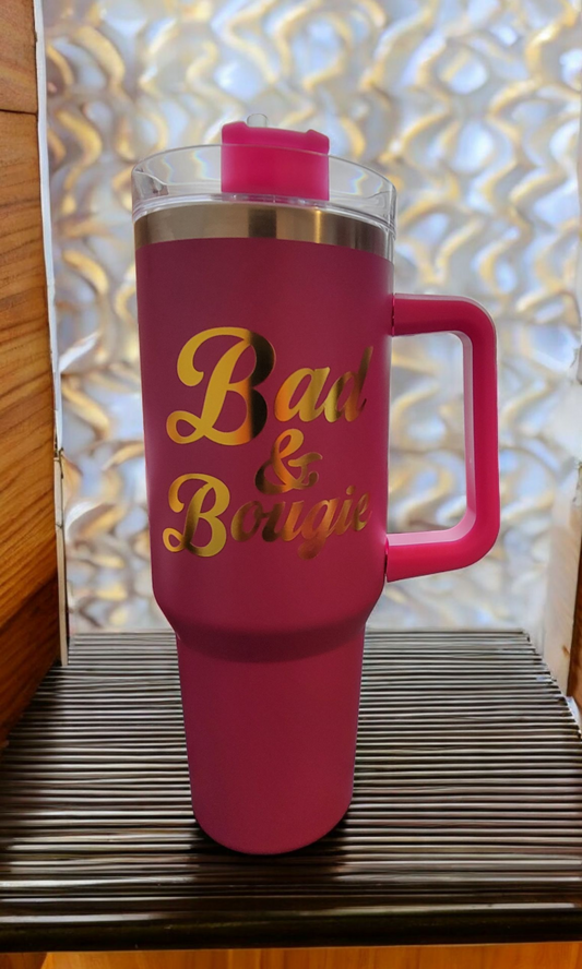 Bad & Bougie Tumbler - Pink