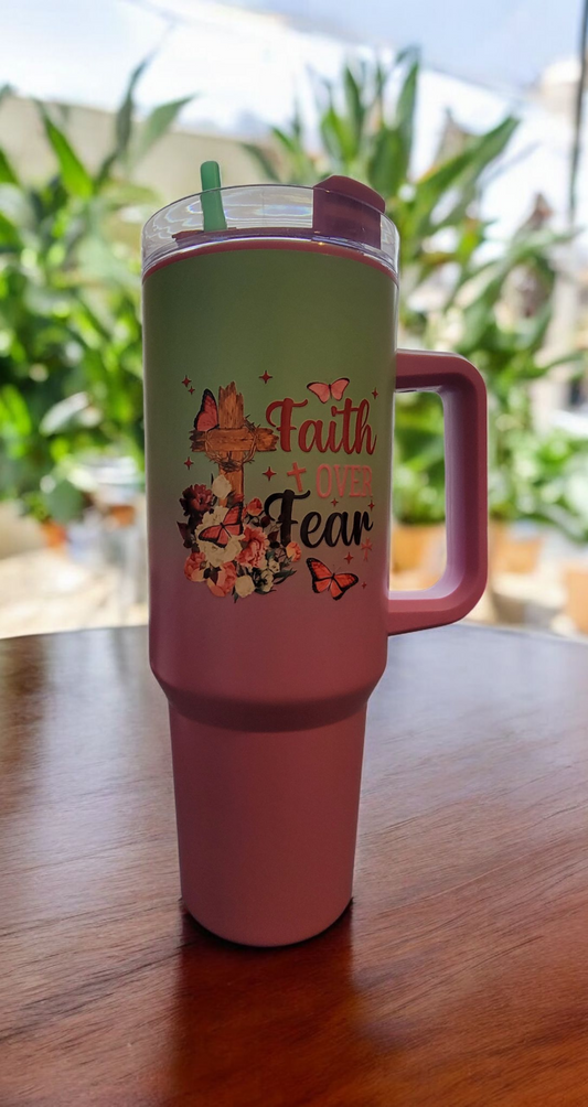 Faith over Fear Tumbler